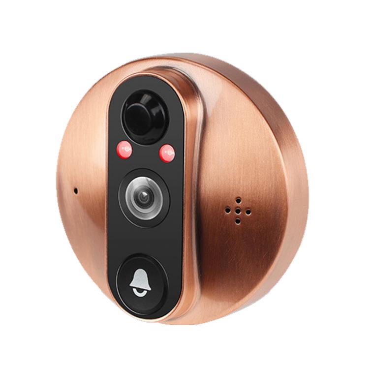 涂鴉低功耗電子貓眼電池可視門鈴對講家用 貓眼可視對講門鈴 第1張