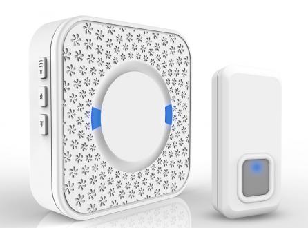 交流供電遠距離遙控無線門鈴N6白色