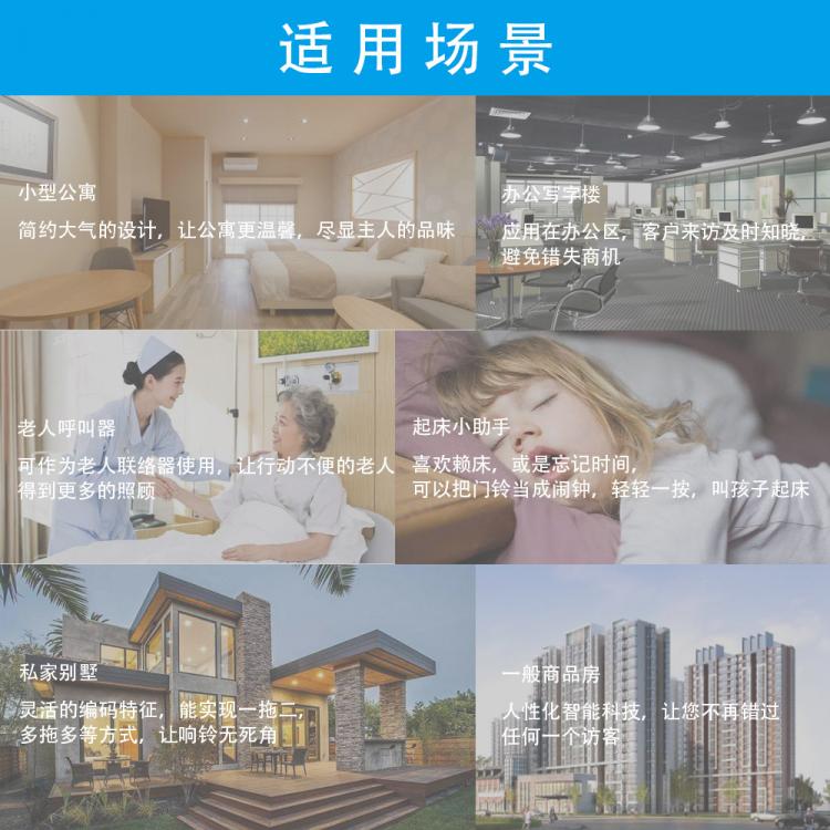 交流供電家用遠距離遙控無線門鈴N6黑 交流供電門鈴 第6張-家家安科技 交流供電家用遠距離遙控無線門鈴N6黑 交流供電門鈴 第6張