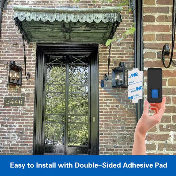 交流供電家用遠距離遙控無線門鈴N6黑 交流供電門鈴 第12張-家家安科技 交流供電家用遠距離遙控無線門鈴N6黑 交流供電門鈴 第12張