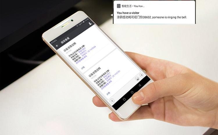 涂鴉低功耗wifi電池可視門鈴對講DB603 tuya可視門鈴 第10張