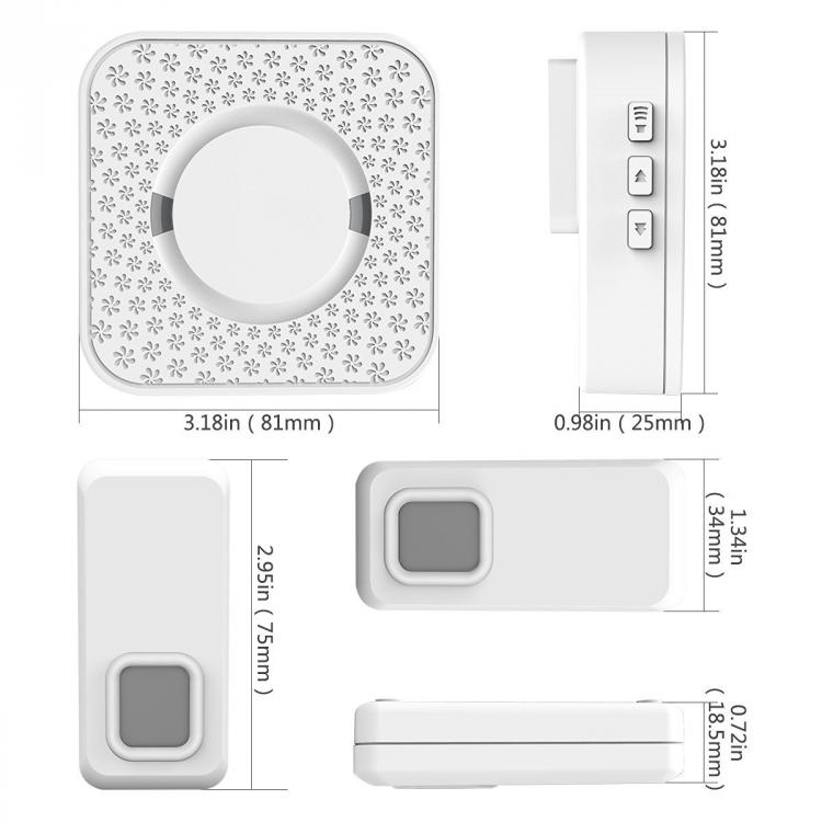 交流供電家用遠距離遙控無線門鈴N6黑 交流供電門鈴 第16張-家家安科技 交流供電家用遠距離遙控無線門鈴N6黑 交流供電門鈴 第16張