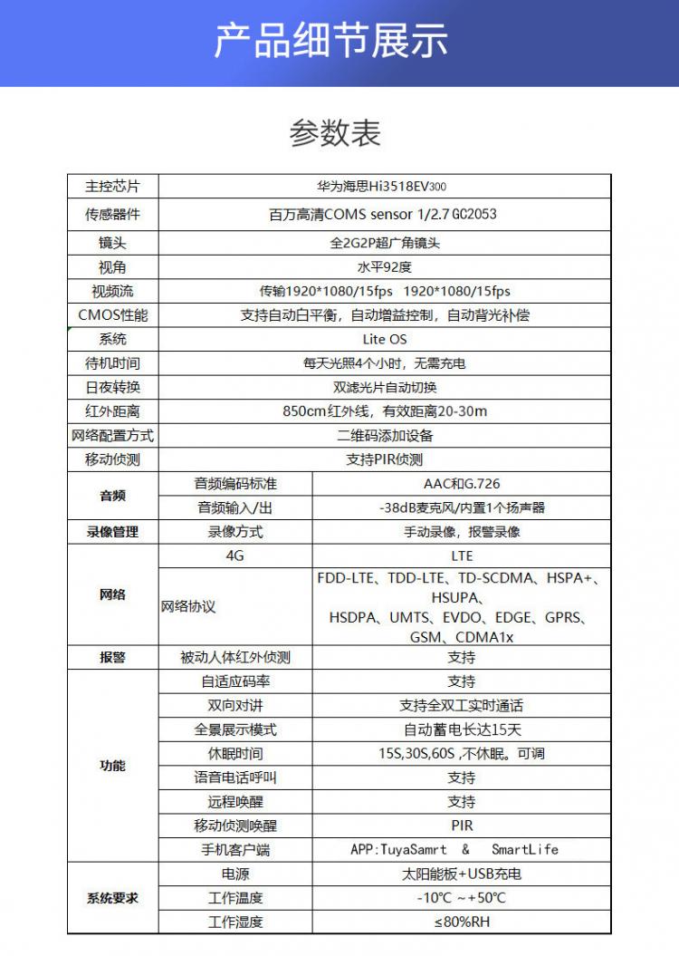 涂鴉智能4G太陽(yáng)能監(jiān)控?zé)o線低功耗室外防水槍機(jī)Tuya攝像機(jī)電池?cái)z像頭 4G太陽(yáng)能攝像機(jī) 第22張-家家安科技 涂鴉智能4G太陽(yáng)能監(jiān)控?zé)o線低功耗室外防水槍機(jī)Tuya攝像機(jī)電池?cái)z像頭 4G太陽(yáng)能攝像機(jī) 第22張