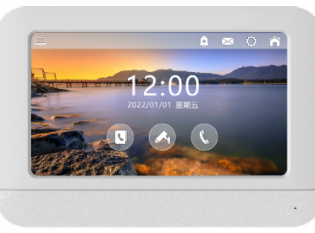 Tuya涂鴉7寸室內機高清雙向可視對講門禁分機智慧屏 P7008TY