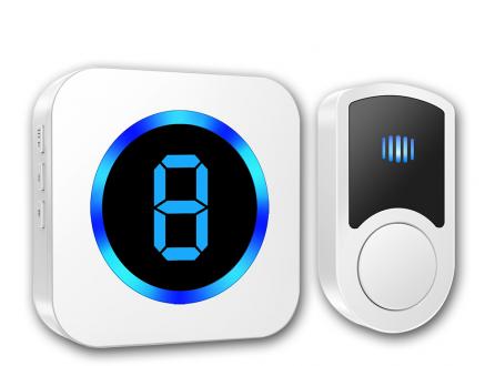 交流供電無線家用防水門鈴M15G遠距離300米傳輸55首鈴聲美規歐規英規澳規日規插頭無線門鈴