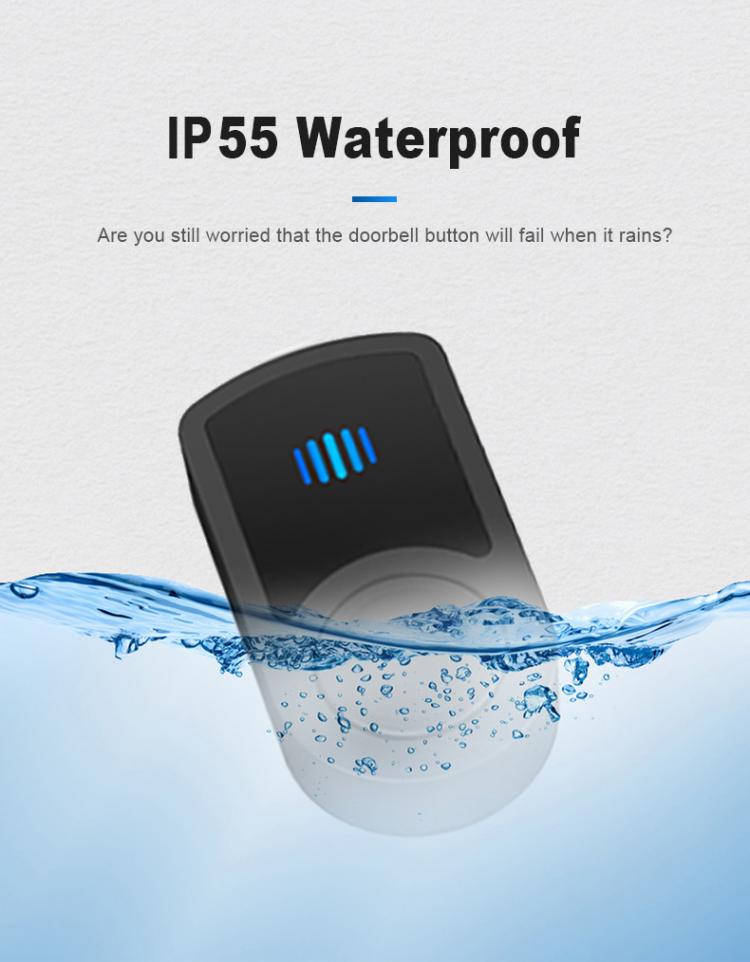 交流供電無線家用防水門鈴M15G遠(yuǎn)距離300米傳輸55首鈴聲美規(guī)歐規(guī)英規(guī)澳規(guī)日規(guī)插頭無線門鈴 交流供電門鈴 第8張