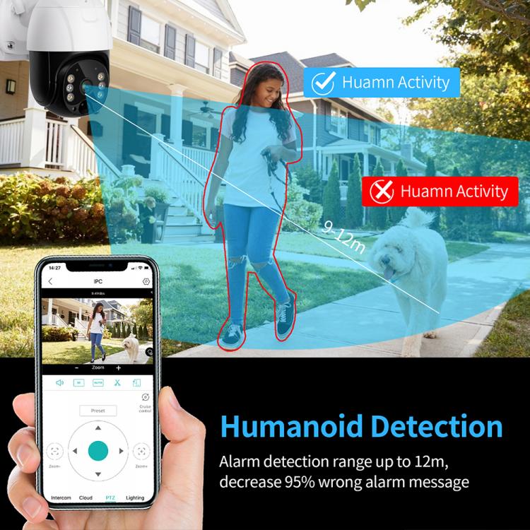 涂鴉tuya低功耗4G太陽能戶外監控WIFI無線500萬高清防水夜視IP攝像機人形檢測360度云臺運動跟蹤5倍光學變焦攝像頭球機 4G監控攝像機 第8張