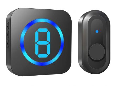 家家安多防區LED數顯智能無線叮咚防水門鈴新品上線