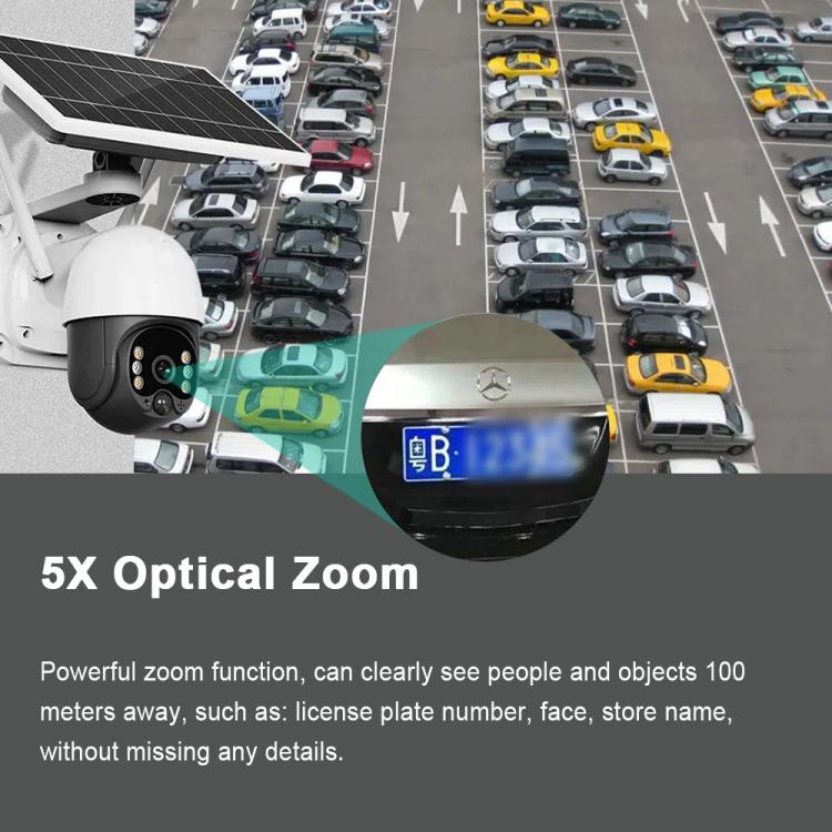 涂鴉tuya低功耗4G太陽能戶外監控WIFI無線500萬高清防水夜視IP攝像機人形檢測360度云臺運動跟蹤5倍光學變焦攝像頭球機 4G監控攝像機 第7張