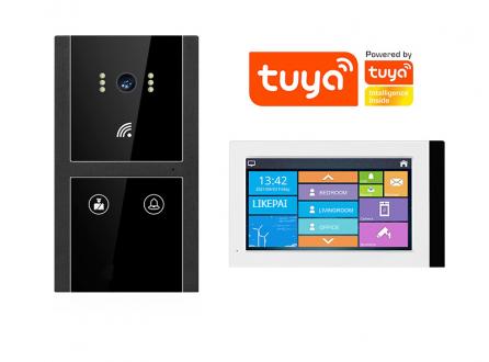 涂鴉TUYA別墅樓宇可視對(duì)講經(jīng)典嵌入式金屬材質(zhì)聯(lián)動(dòng)開(kāi)鎖呼叫機(jī)H5+P7N