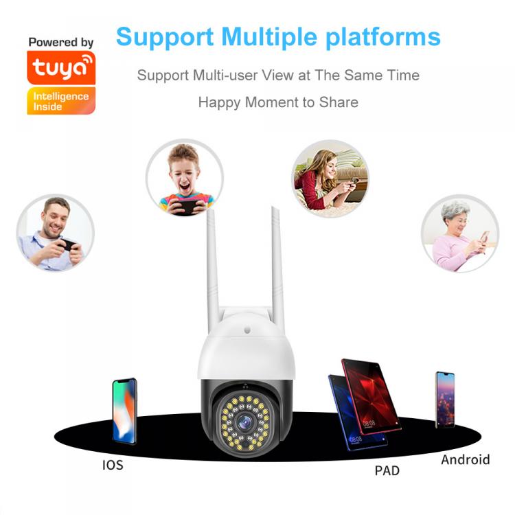 tuya涂鴉室外防水36燈球機TUYA戶外高清監控攝像頭雙光源夜視全彩球形攝像機 品牌動態 第5張