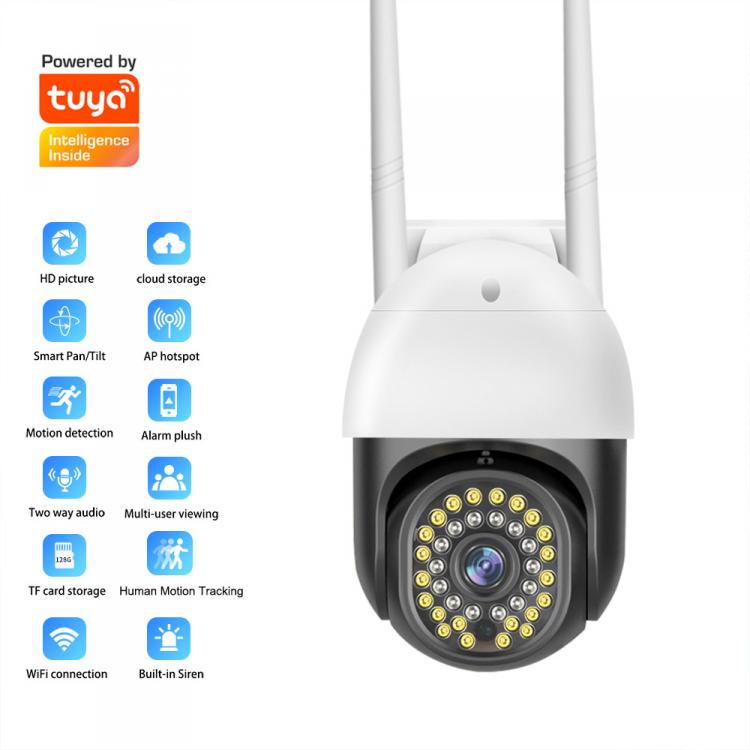 tuya涂鴉室外防水36燈球機TUYA戶外高清監控攝像頭雙光源夜視全彩球形攝像機 品牌動態 第1張-家家安科技 tuya涂鴉室外防水36燈球機TUYA戶外高清監控攝像頭雙光源夜視全彩球形攝像機 品牌動態 第1張